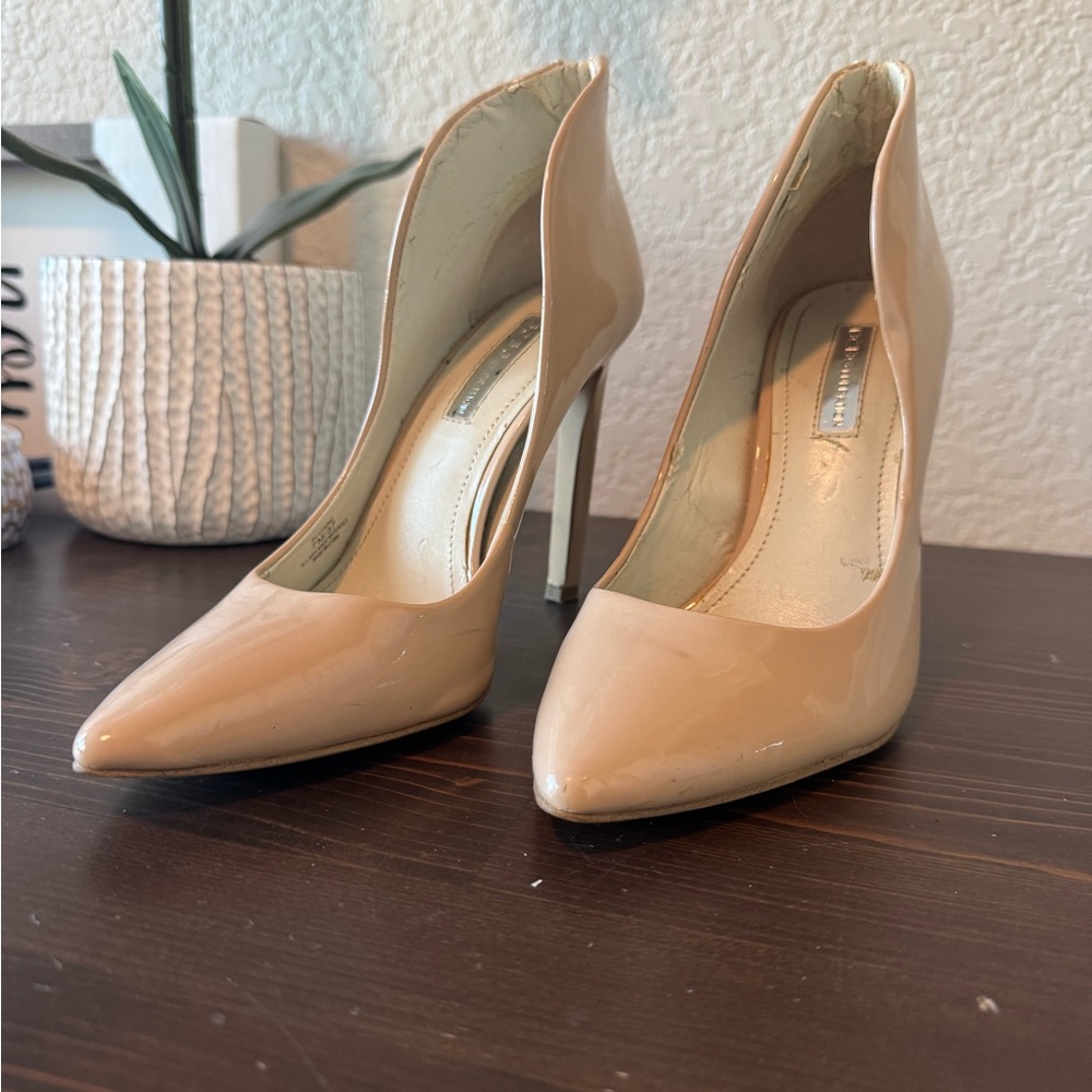 BCBG Elegant Nude Stiletto Heels